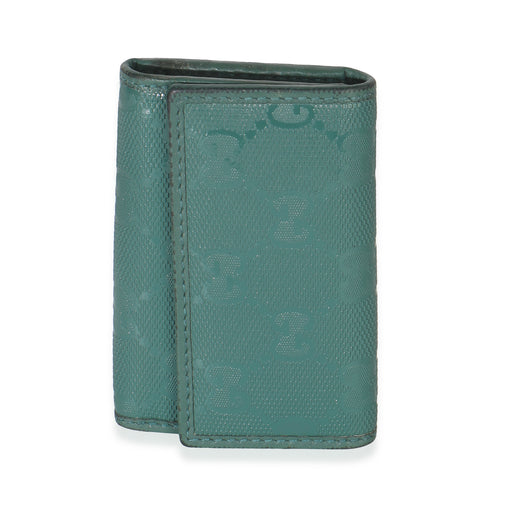 Gucci Green Embossed Gg Leather Key Holder Bag Charms