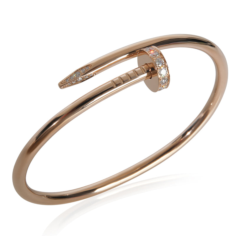 Cartier Rose Gold Diamond Juste Un Clou Bracelet 18k