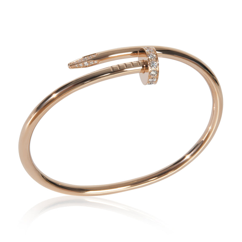 Cartier Rose Gold Diamond Juste Un Clou Bracelet 18k