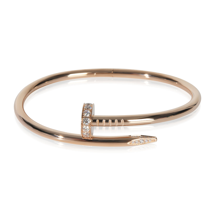 Cartier Rose Gold Diamond Juste Un Clou Bracelet 18k