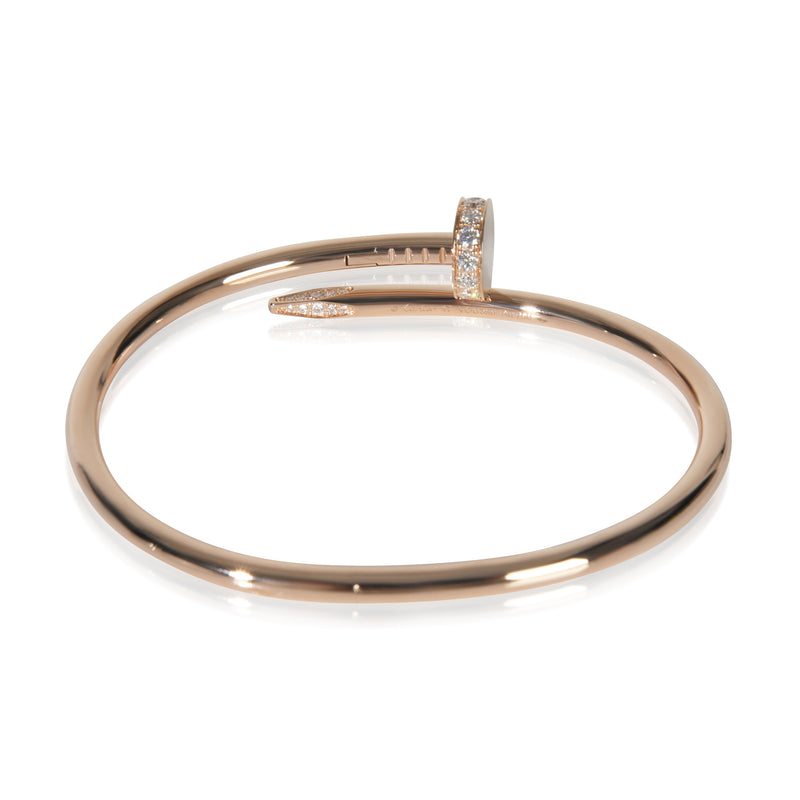 Cartier Rose Gold Diamond Juste Un Clou Bracelet 18k