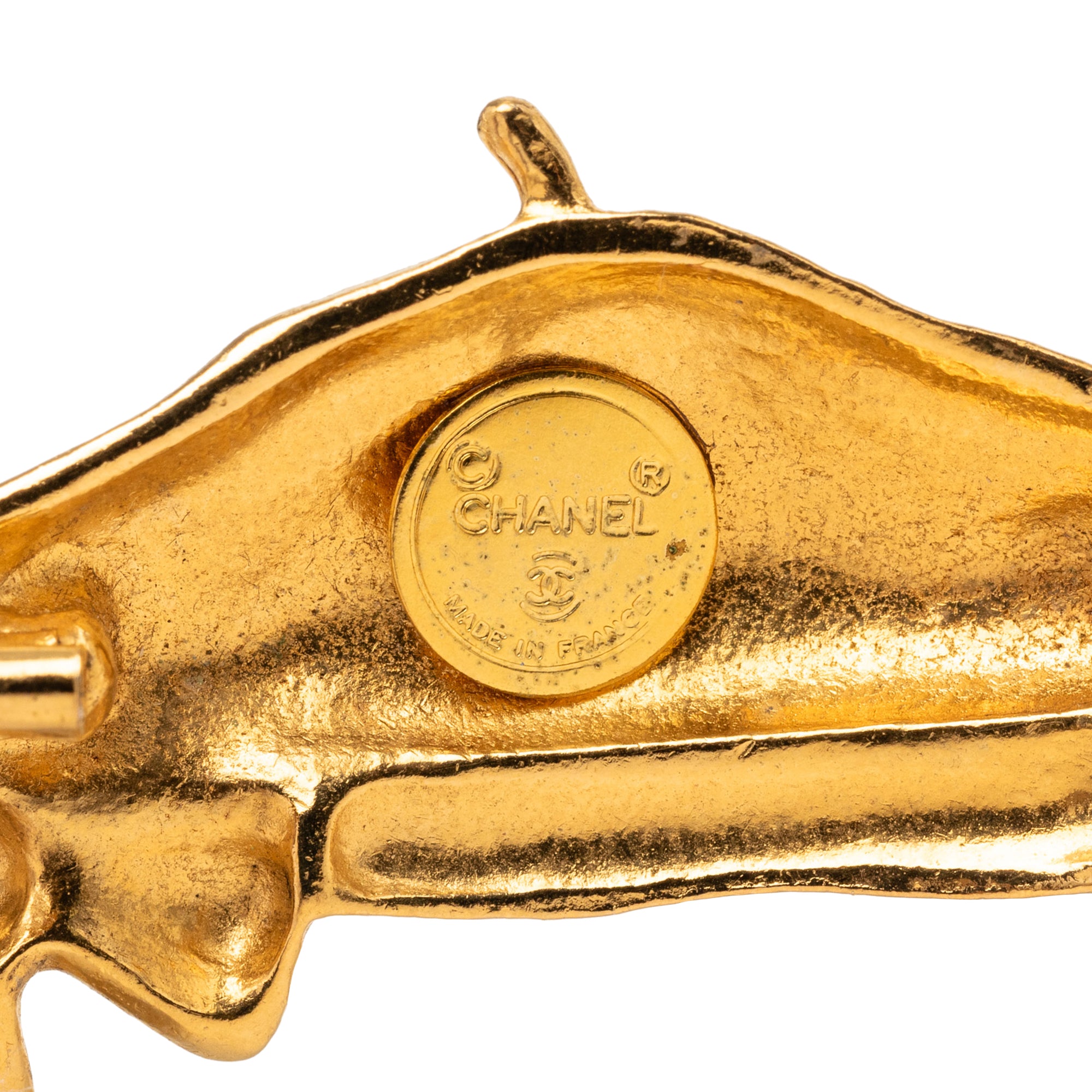 Gold Plated Beret Hat Brooch - Image 3