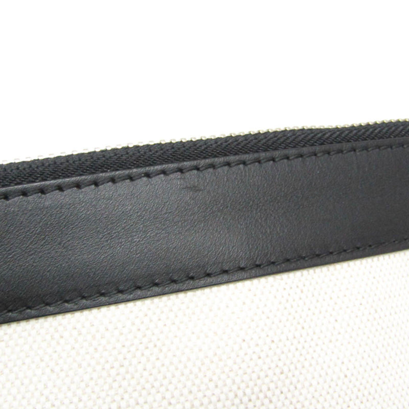 Balenciaga Navy Zip Canvas And Leather Ecru Bag