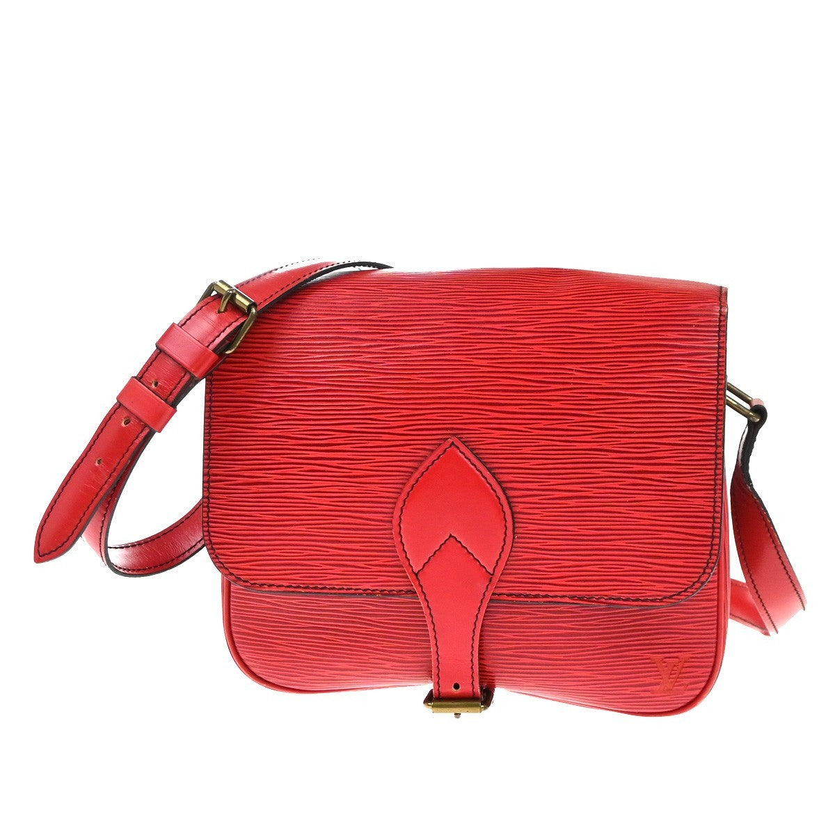 Louis Vuitton Cartouchiere Epi Leather Red Bag