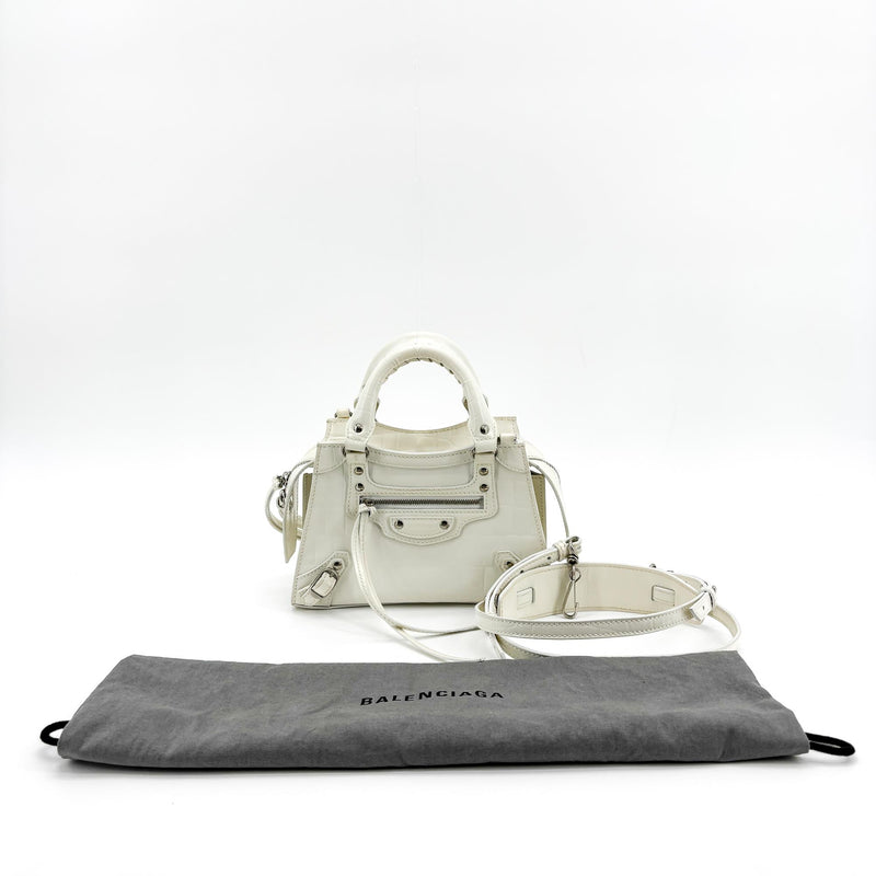 Balenciaga Neo Classic City Leather White Bag