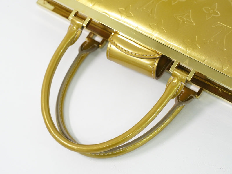Louis Vuitton Deesse Monogram Vernis Beige Leather Bag