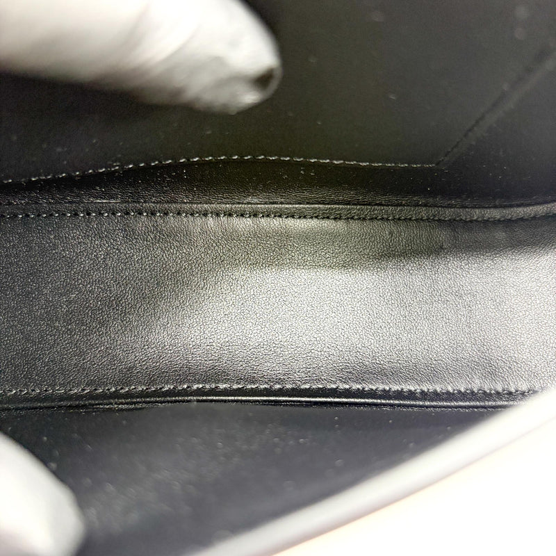 Celine Lola Triomphe Top Handle Leather Black Bag
