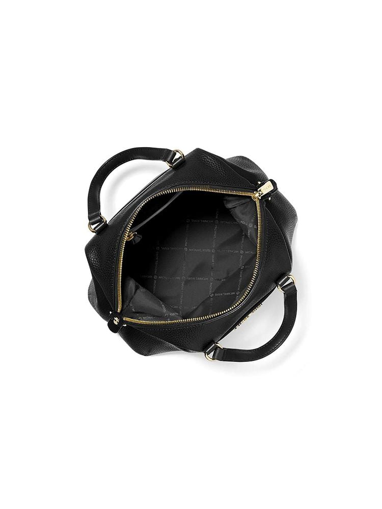 Michael Kors Beck Shoulder Bag — Black Polyurethane