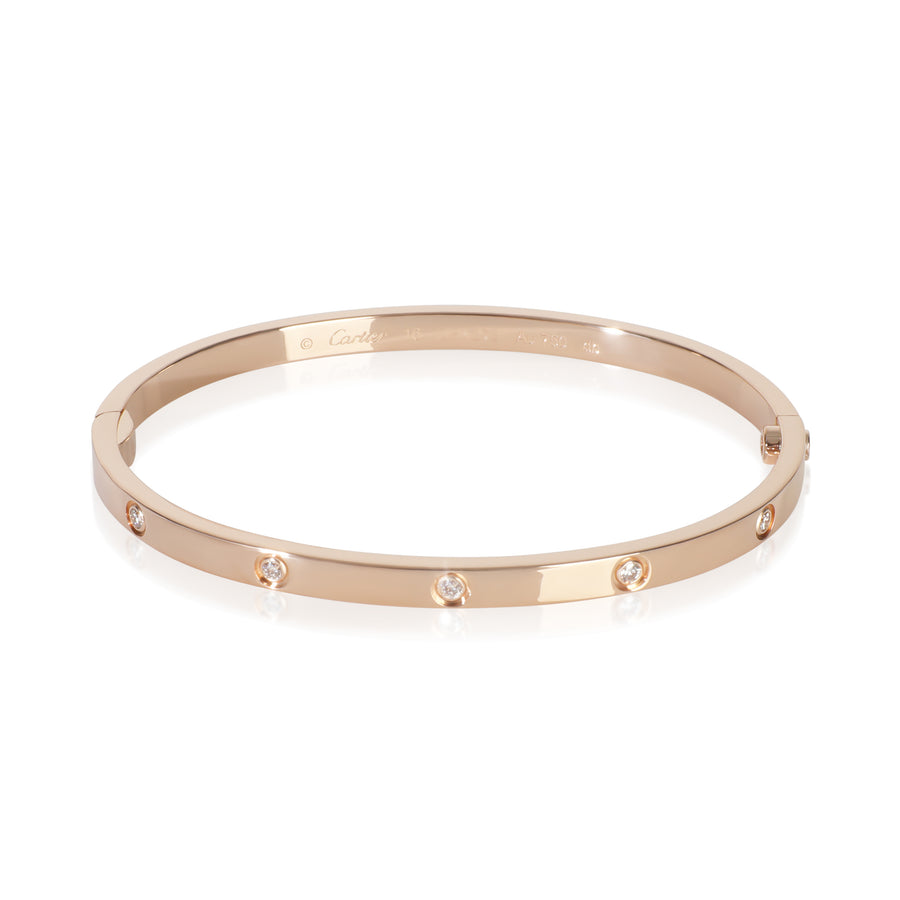 Cartier Rose Gold Diamond Small Model Love Bracelet 18k