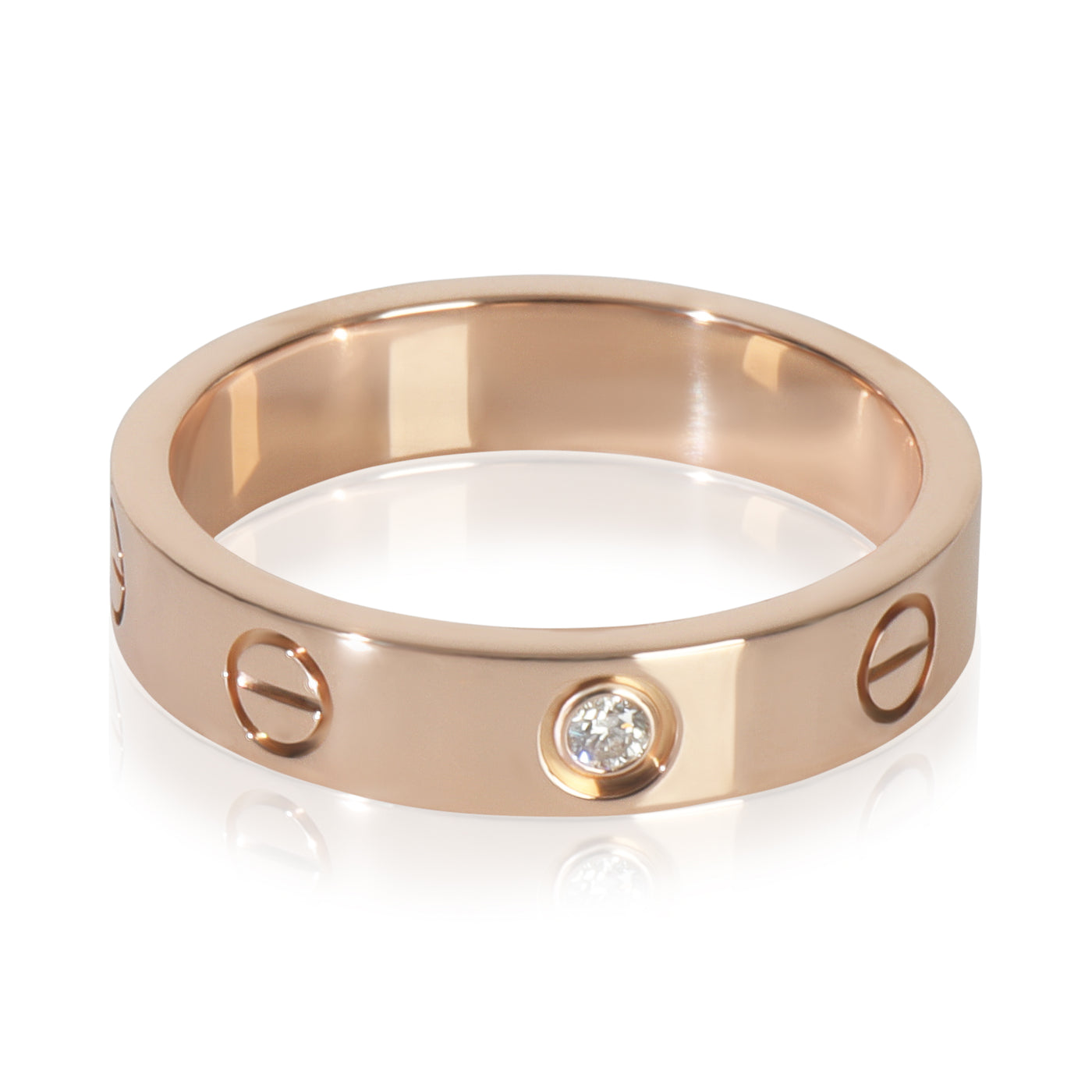 Cartier Rose Gold Diamond Small Model Love Ring 18k