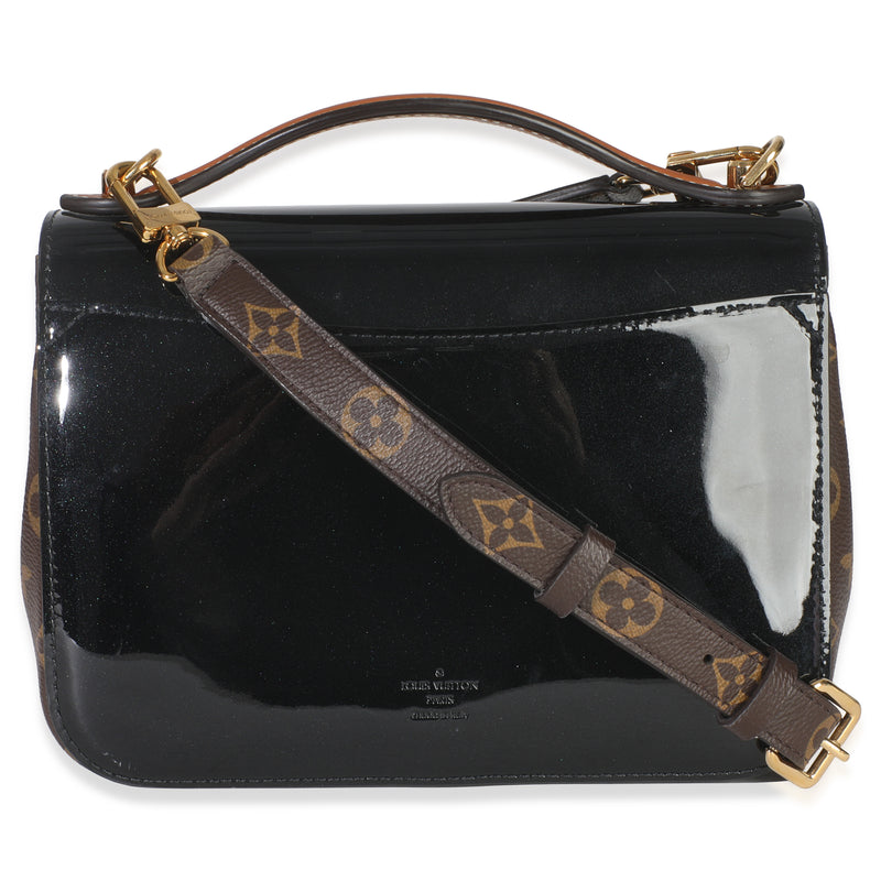 Louis Vuitton Monogram Canvas Black Vernis Cherrywood Bb Patent Leather Handbag