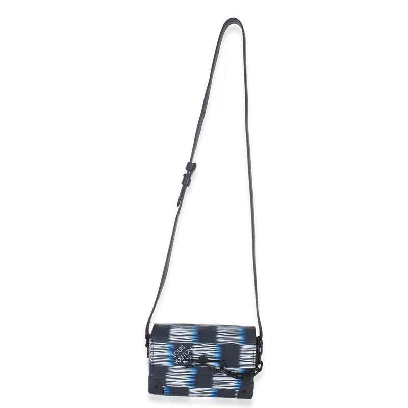 Louis Vuitton Black Blue Damier Rush Epi Steamer Wearable Wallet Leather Handbag