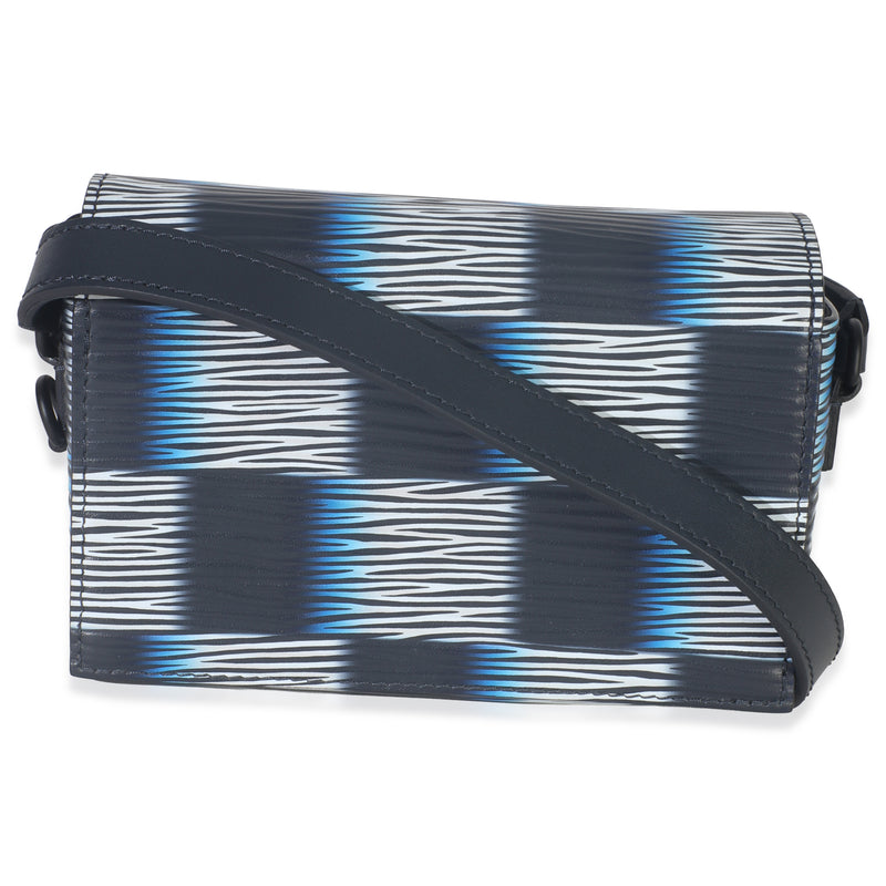 Louis Vuitton Black Blue Damier Rush Epi Steamer Wearable Wallet Leather Handbag