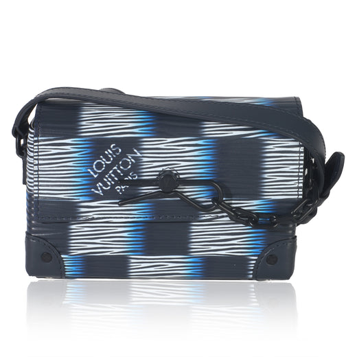 Louis Vuitton Black Blue Damier Rush Epi Steamer Wearable Wallet Leather Handbag