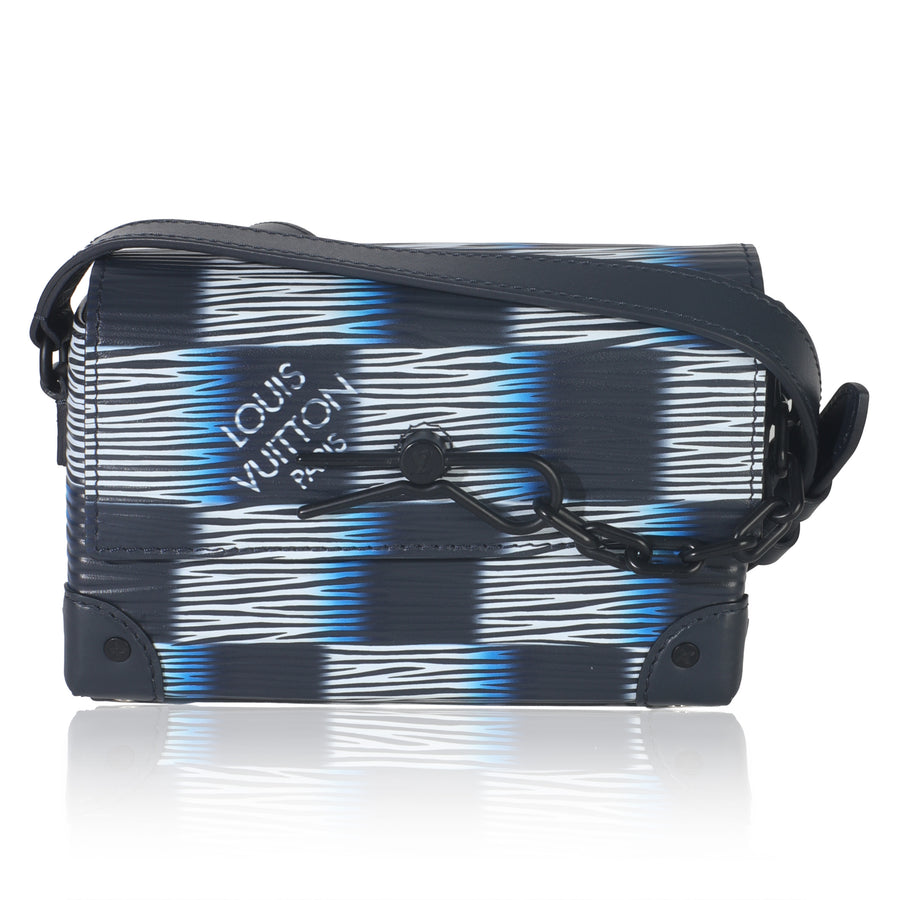 Louis Vuitton Black Blue Damier Rush Epi Steamer Wearable Wallet Leather Handbag