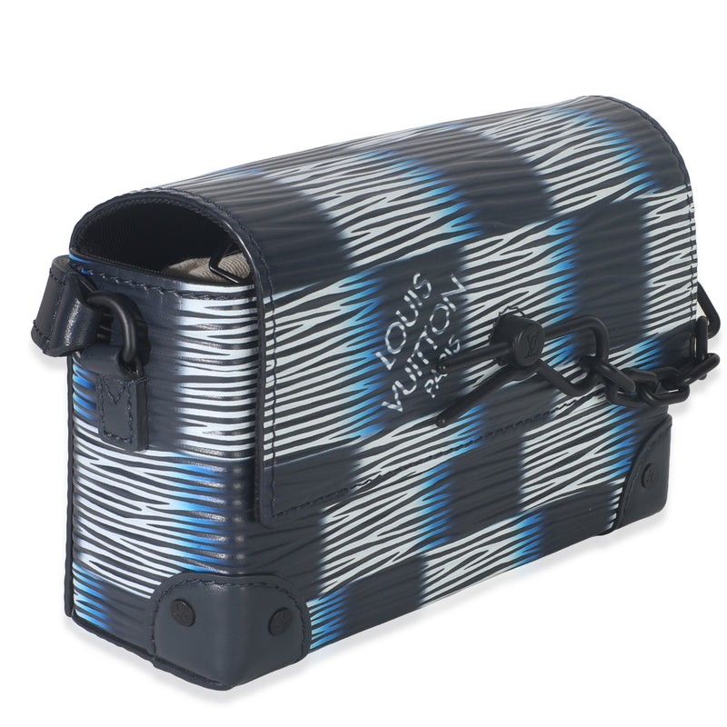 Louis Vuitton Black Blue Damier Rush Epi Steamer Wearable Wallet Leather Handbag