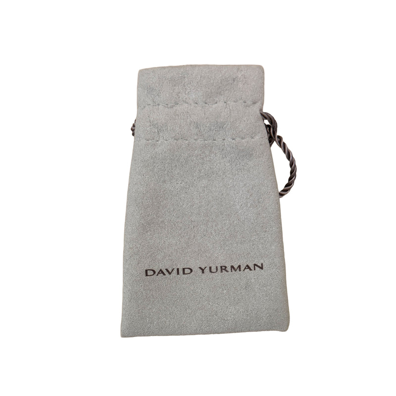 David Yurman Sterling Silver Diamond Infinity Crossover Pendant 925