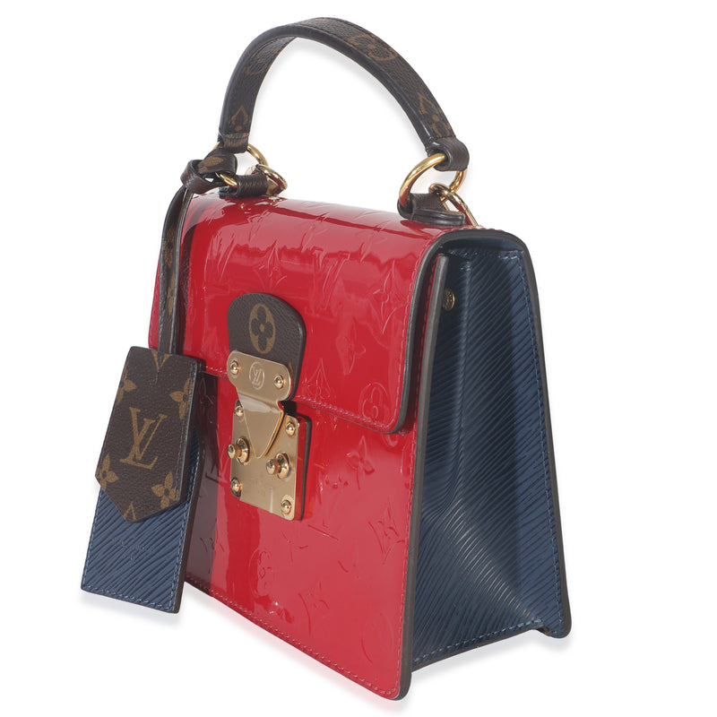 Louis Vuitton Scarlet Monogram Vernis Epi Spring Street Red Patent Leather Handbag
