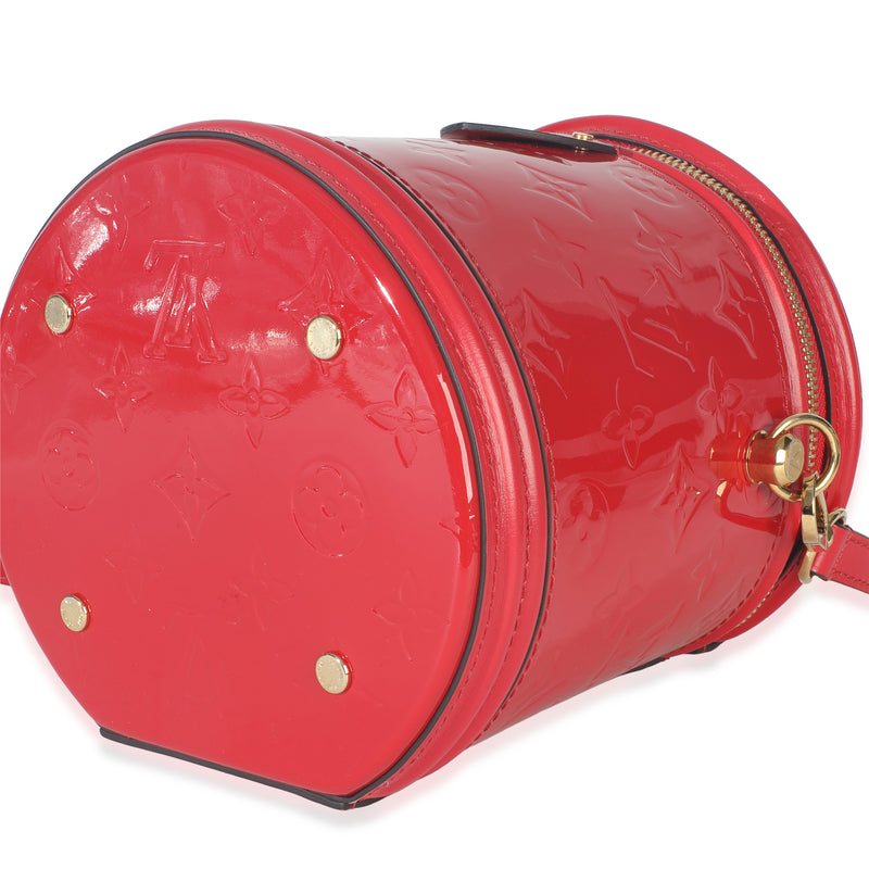 Louis Vuitton Cherry Monogram Vernis Cannes Red Patent Leather Handbag