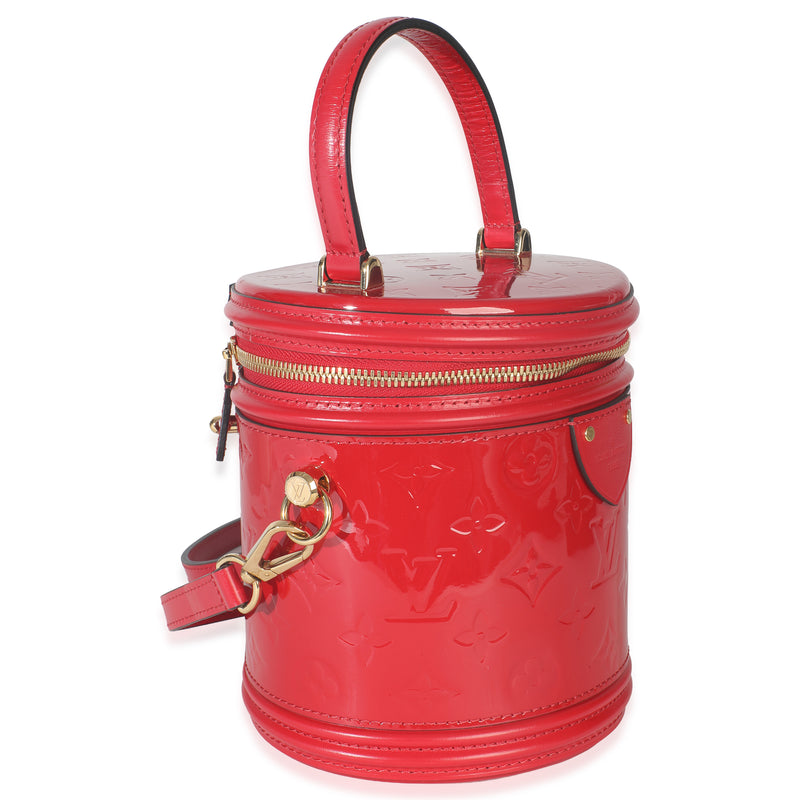 Louis Vuitton Cherry Monogram Vernis Cannes Red Patent Leather Handbag