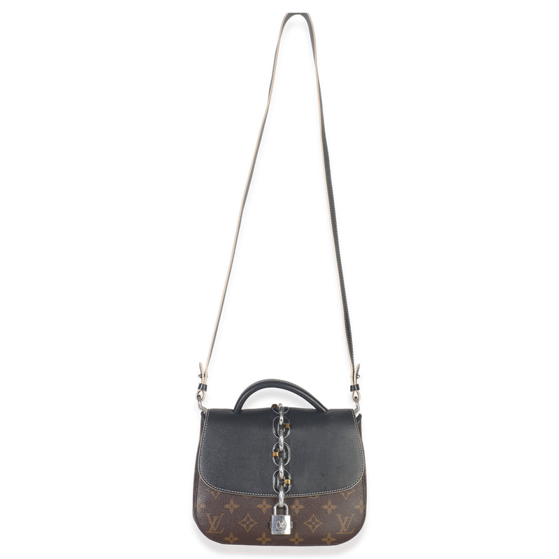 Louis Vuitton Black Monogram Canvas Chain It Pm Brown Handbag