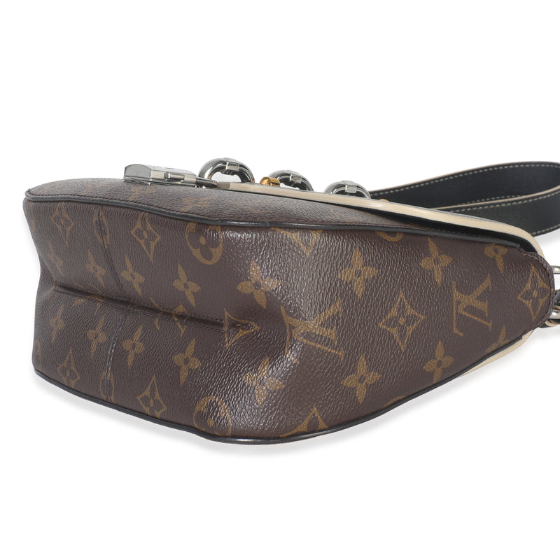 Louis Vuitton Black Monogram Canvas Chain It Pm Brown Handbag