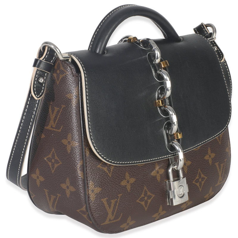Louis Vuitton Black Monogram Canvas Chain It Pm Brown Handbag