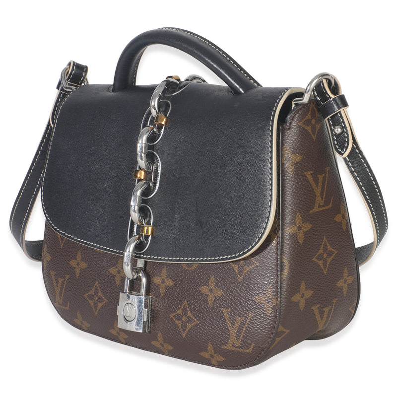 Louis Vuitton Black Monogram Canvas Chain It Pm Brown Handbag