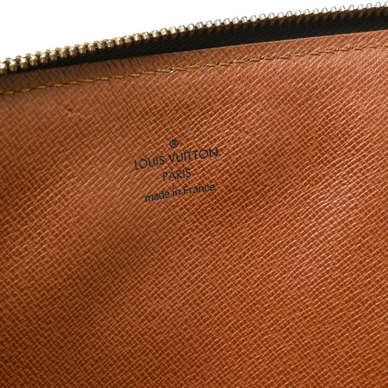 Louis Vuitton Poche Documents Monogram Canvas Brown Bag