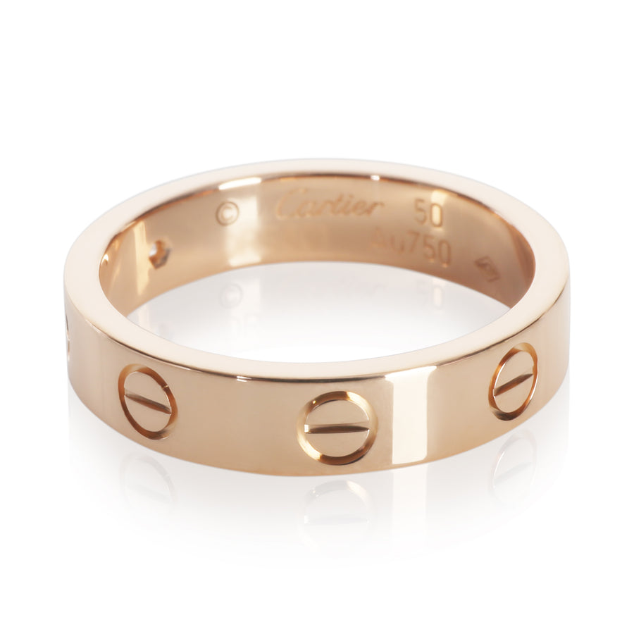 Cartier Rose Gold Diamond Small Model Love Ring 18k