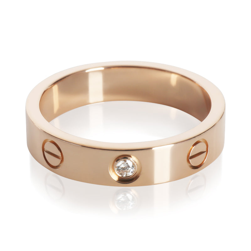 Cartier Rose Gold Diamond Small Model Love Ring 18k