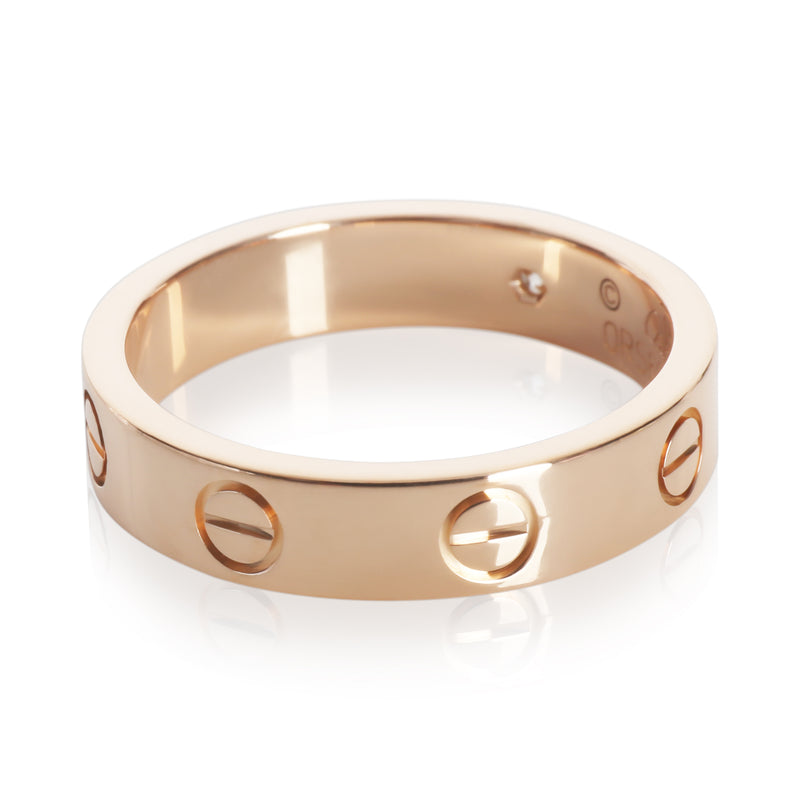 Cartier Rose Gold Diamond Small Model Love Ring 18k