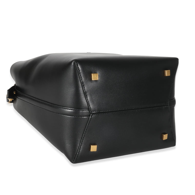 Saint Laurent Black Shiny Calfskin Small Le 37 Bucket Bag Leather Handbag
