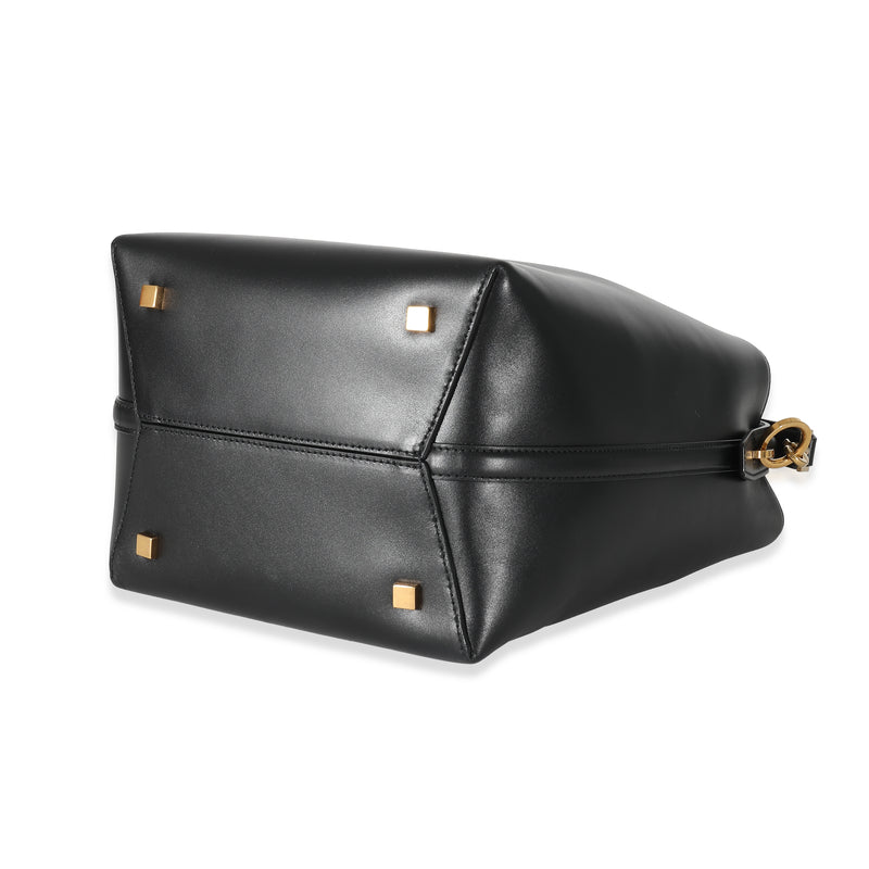 Saint Laurent Black Shiny Calfskin Small Le 37 Bucket Bag Leather Handbag