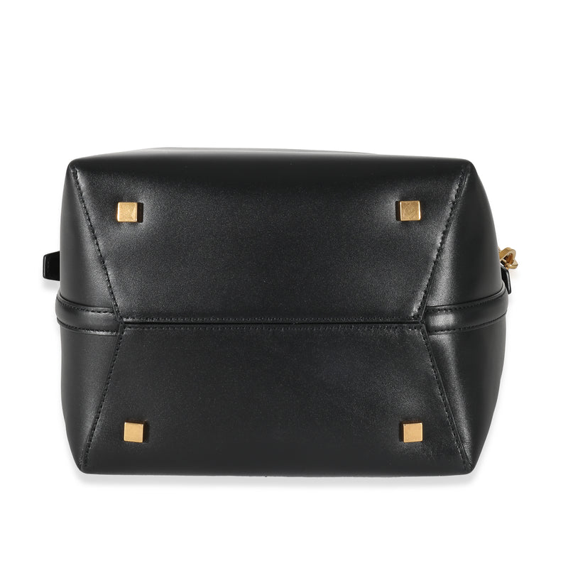 Saint Laurent Black Shiny Calfskin Small Le 37 Bucket Bag Leather Handbag