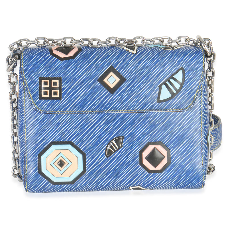 Louis Vuitton Blue Denim Aztec Epi Twist Pm Leather Handbag
