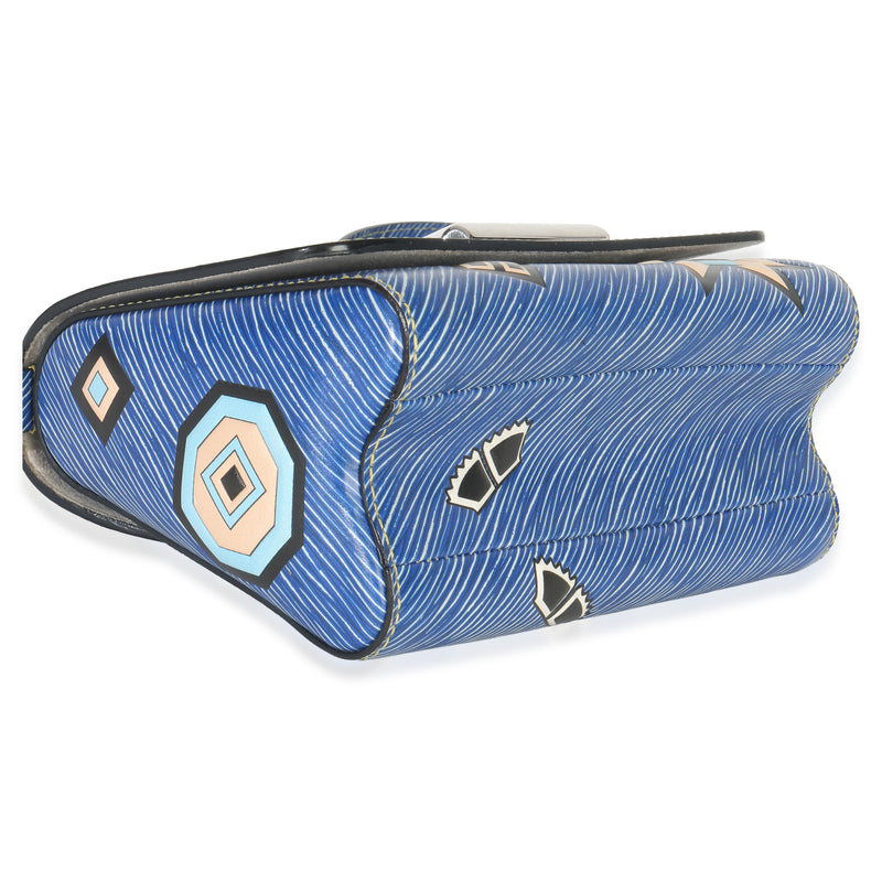 Louis Vuitton Blue Denim Aztec Epi Twist Pm Leather Handbag
