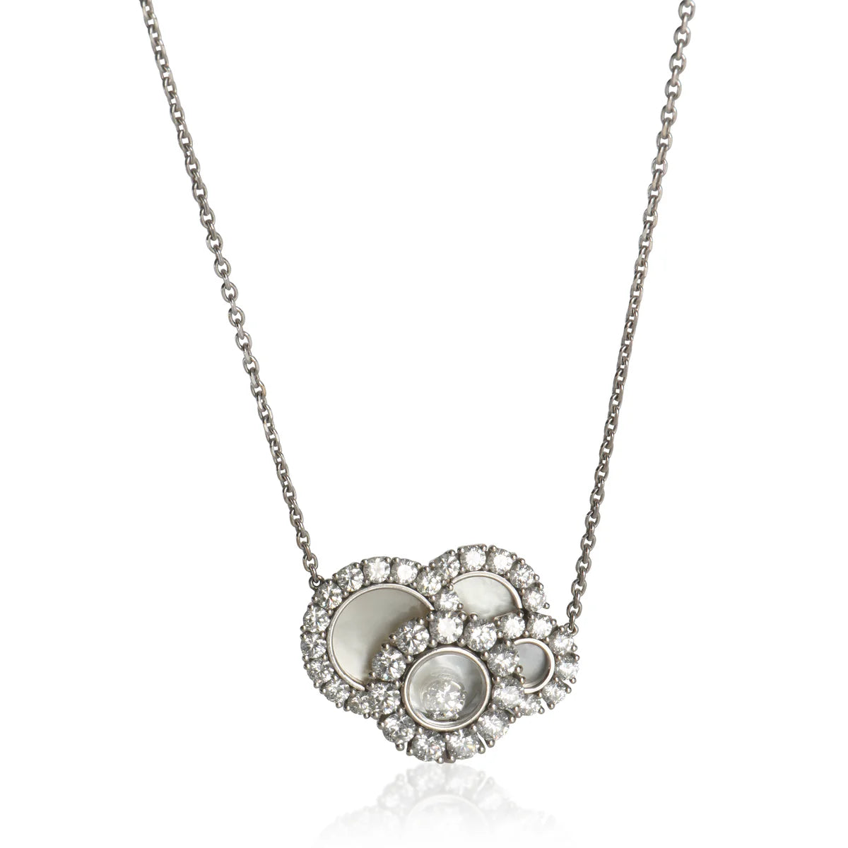 Chopard White Gold Diamond Happy Dreams Necklace 18k