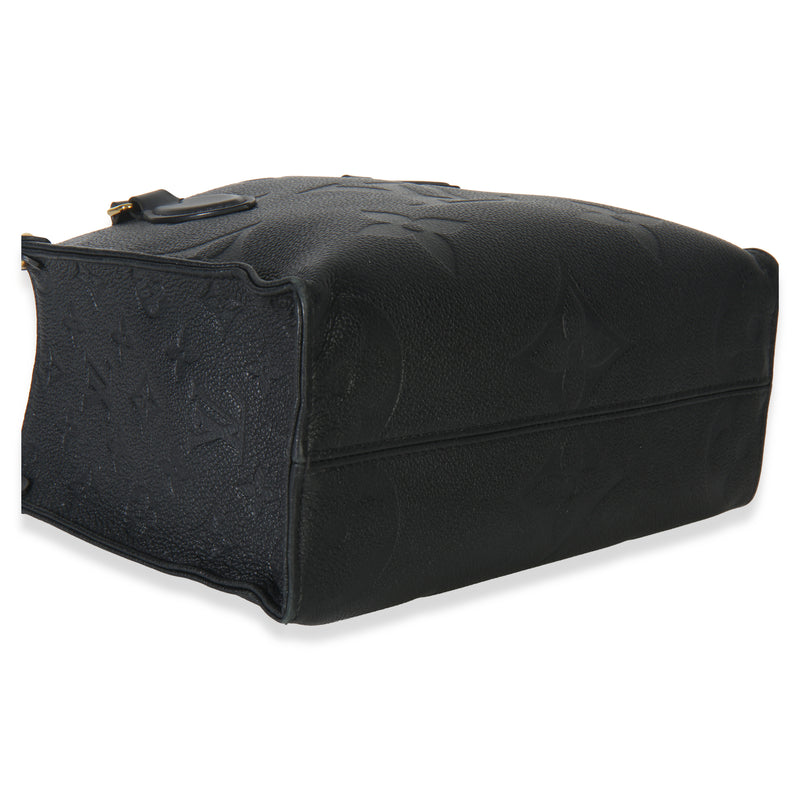 Louis Vuitton Black Monogram Empreinte Onthego Pm Leather Handbag