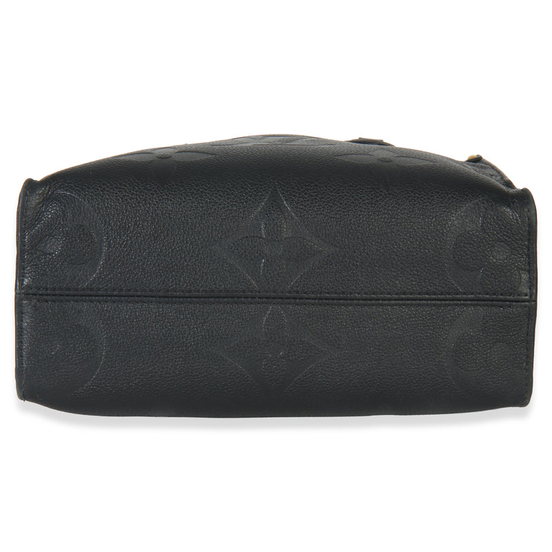 Louis Vuitton Black Monogram Empreinte Onthego Pm Leather Handbag