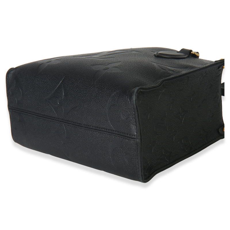 Louis Vuitton Black Monogram Empreinte Onthego Pm Leather Handbag