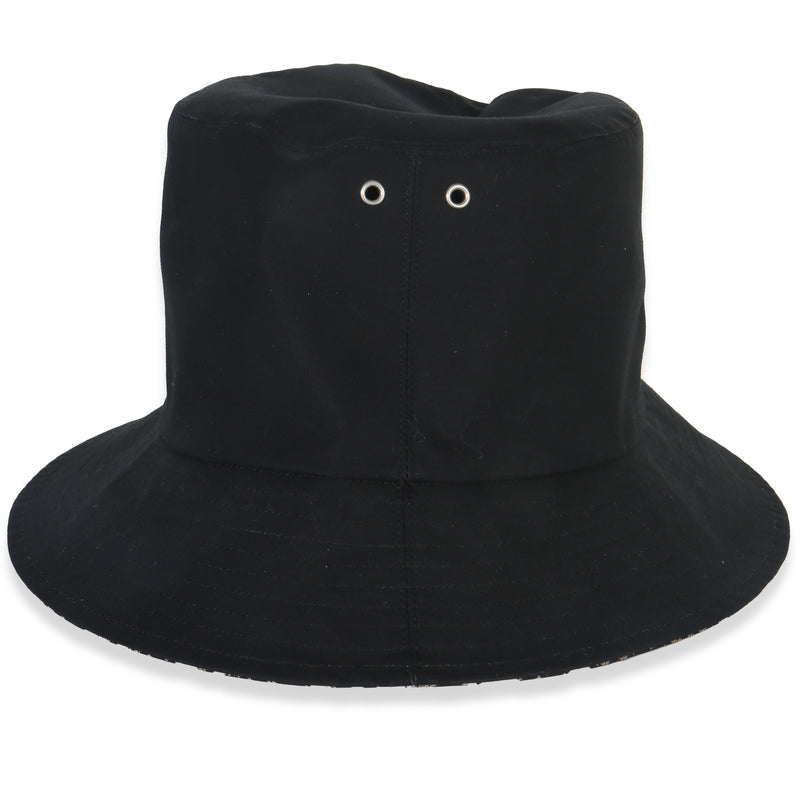 Christian Dior Black Nylon Reversible Teddy Bucket Hat 56 Fabric