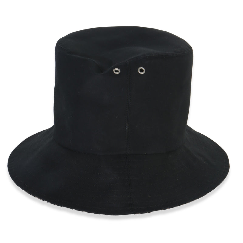 Christian Dior Black Nylon Reversible Teddy Bucket Hat 56 Fabric