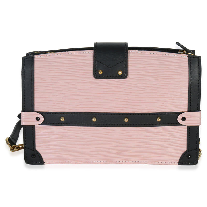 Louis Vuitton Rose Ballerine Epi Trunk Clutch Handbag Pink Leather