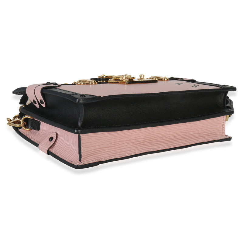 Louis Vuitton Rose Ballerine Epi Trunk Clutch Handbag Pink Leather