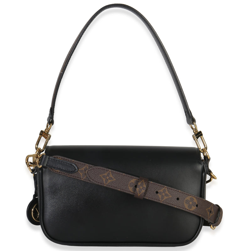 Louis Vuitton Black Calfskin Monogram Swing Bag Leather Handbag