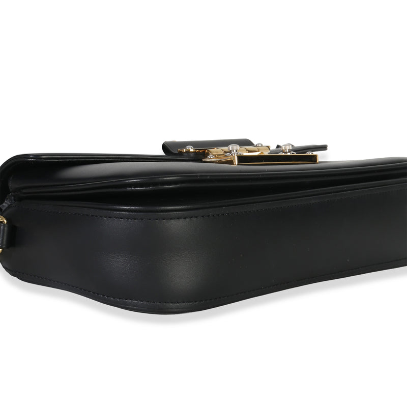 Louis Vuitton Black Calfskin Monogram Swing Bag Leather Handbag