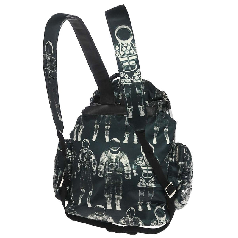 Chanel Astronaut Essentials Sequin Embellished Printed Nylon Navy Bag