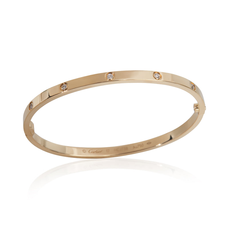 Cartier Yellow Gold Diamond Small Model Love Bracelet 18k