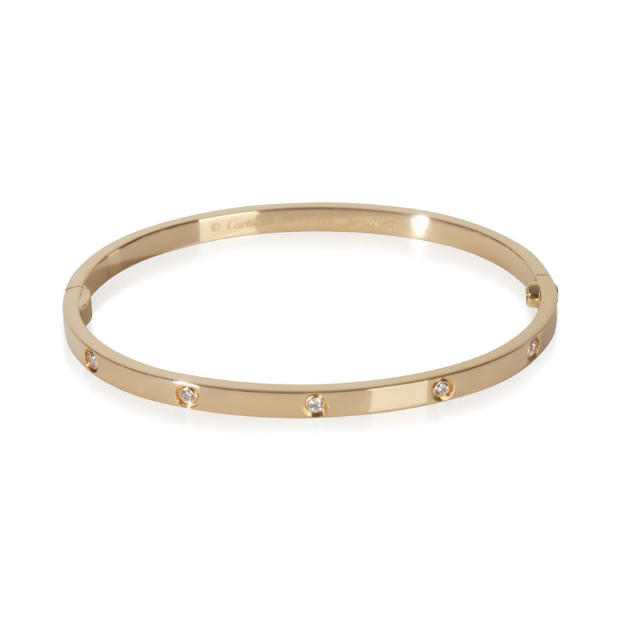 Cartier Yellow Gold Diamond Small Model Love Bracelet 18k